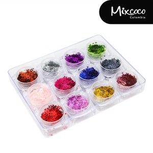 Caja Estrellas Huecas de Colores x12
