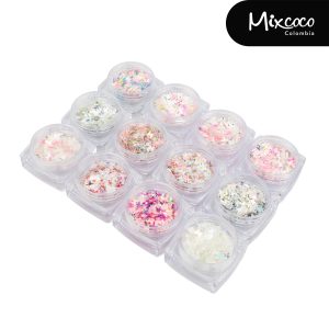 Set x12 Mariposas, Lunas y Luceros Tonos Surtidos