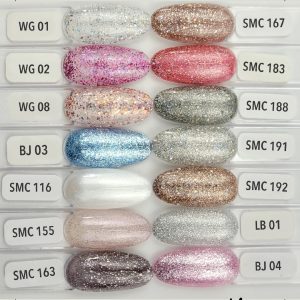 ESMALTE MIXCOCO ESCARCHADO Y SATINADO 15ml Semipermanente