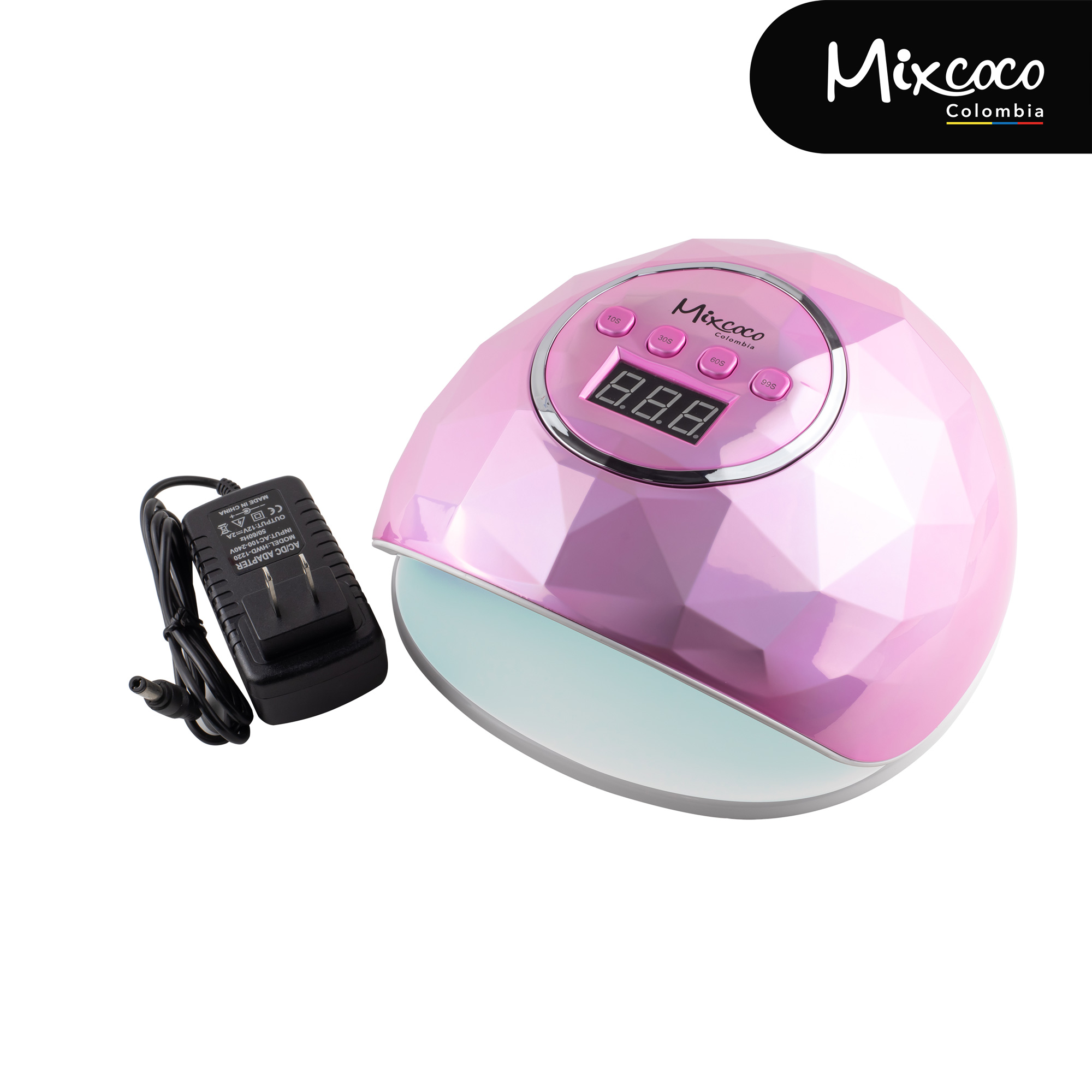 Lámpara UV/LED Mixcoco 86w rosada