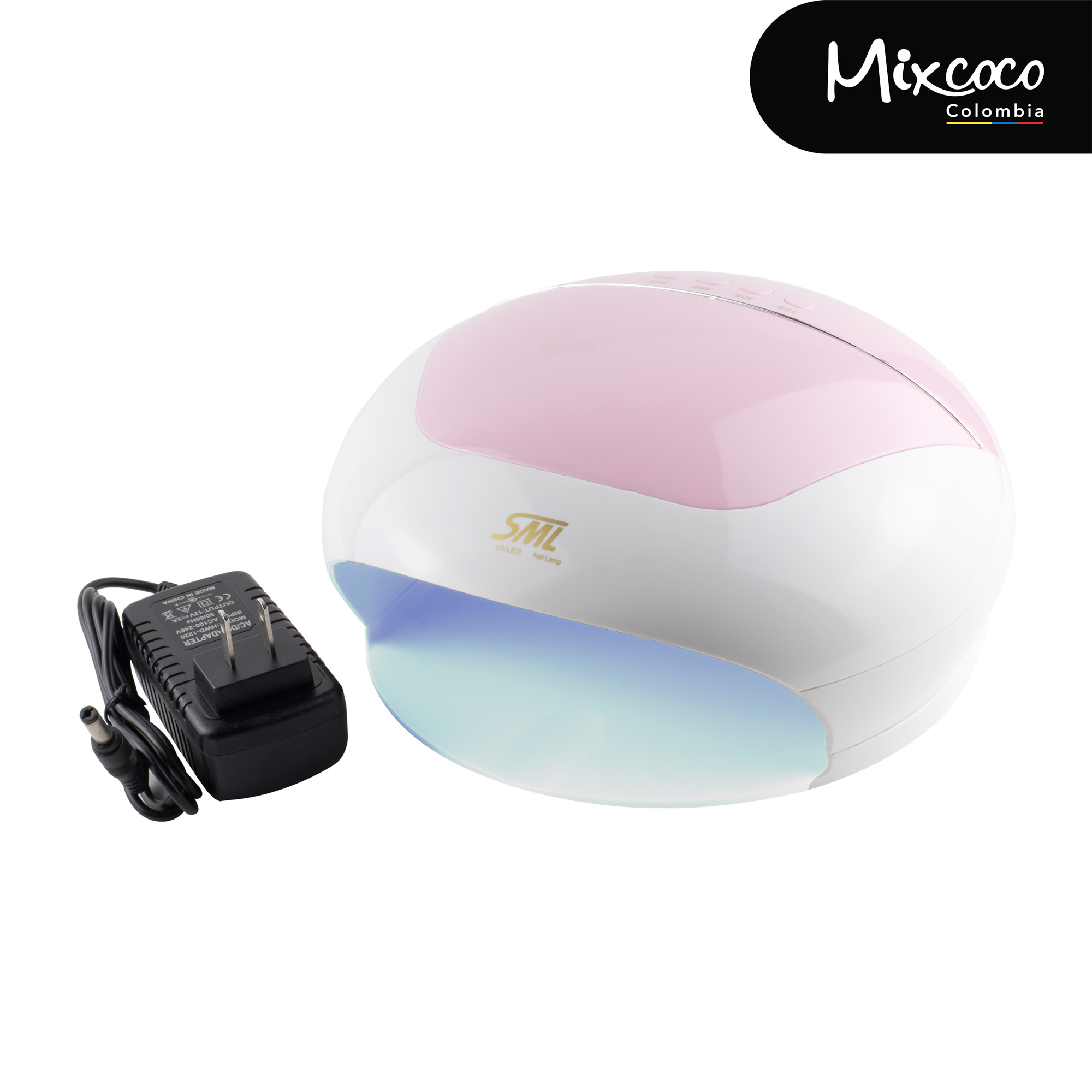 Lámpara UV/LED S9 SML Mixcoco 110w rosada