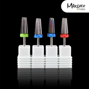 Broca 5 en 1 Profesional de Carburo Tungsteno Plateada para Uñas Mixcoco