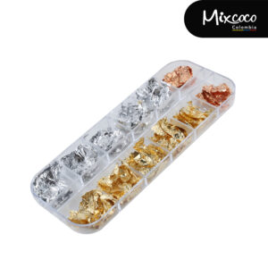 Caja de Papel Oro Y Plata x12