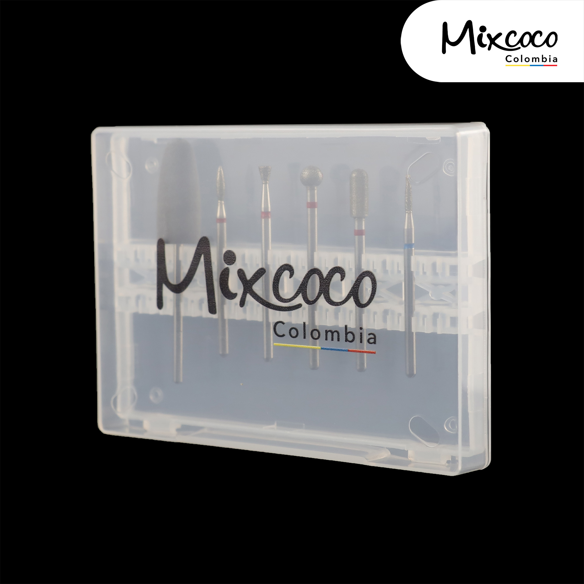 Caja de Brocas para Manicura x6 und Mixcoco