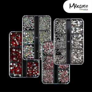 Caja x6 Cristales Colores Swarovski