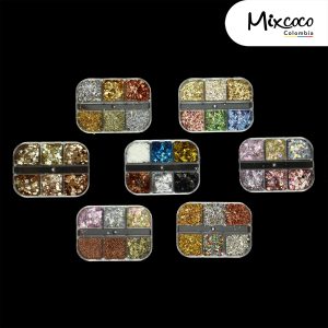 Caja x6 Decoración Surtida para Uñas