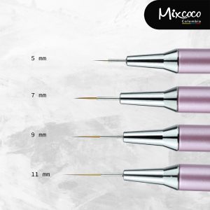 Pincel Liner Ligas Rosa x Und