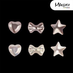 APLIQUES BLANCOS Y ORO ROSAS