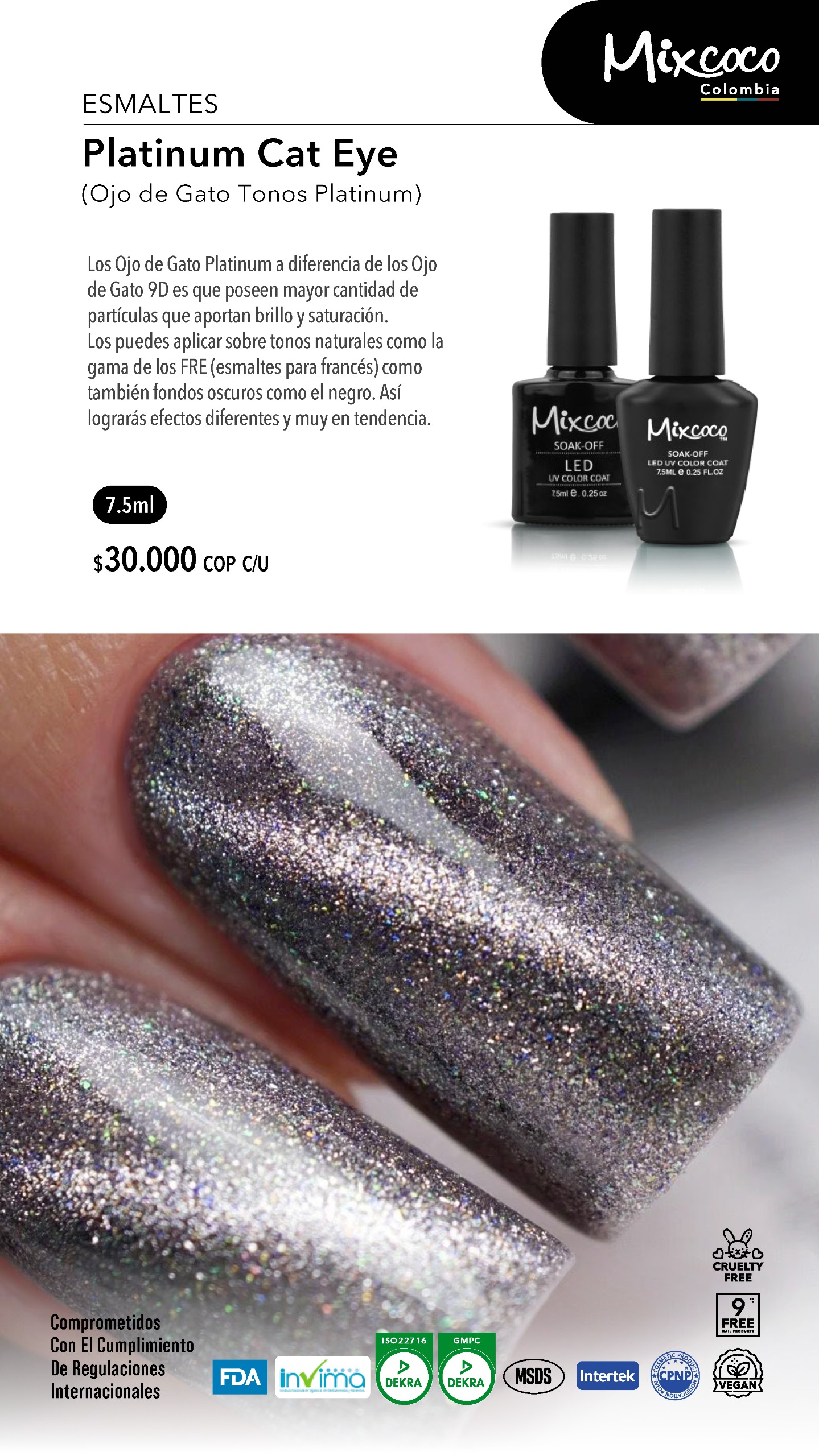 Platinum Cat Eye muestra Mixcoco