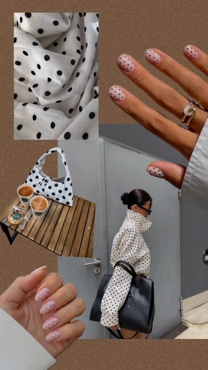 Estilo Polka Dots Nails